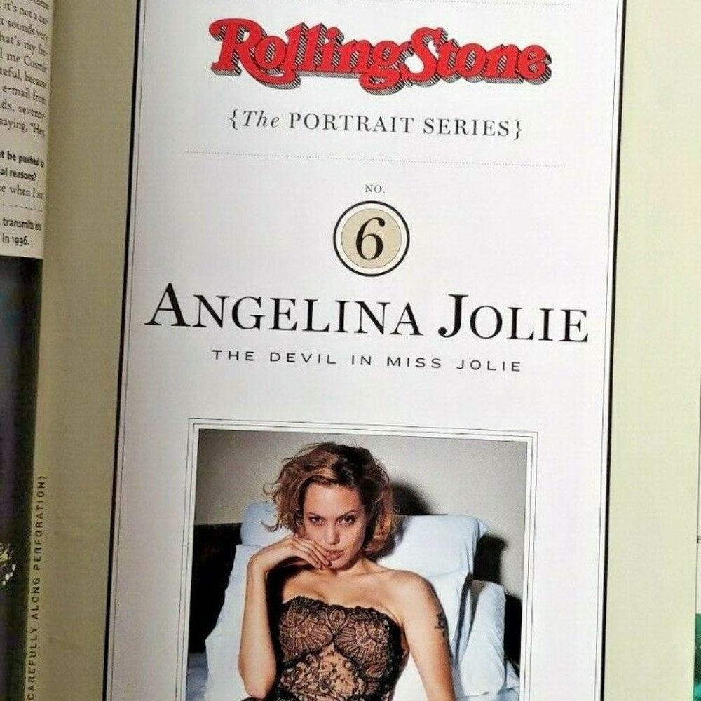 Angelina Jolie Rolling Stone pull Out Poster